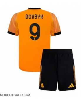 Billige Fotballdrakt AS Roma Artem Dovbyk #9 Replika Bortedraktsett Barn 2025-26 Kortermet (med bukser)